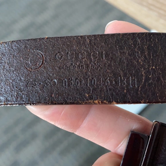 GUCCI MENS BELT SZ 30 - Picture 3 of 3